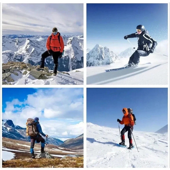 Cozhloyn Men's Snow Boots Warm Non-Slip Waterproof Outdoor High-Top Hiking 13.5 - Picture 6 of 13